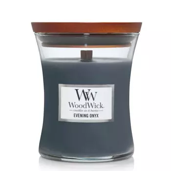 Свеча ароматическая средняя Woodwick Вечерний оникс