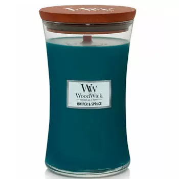 Свеча большая Woodwick Можжевельник и ель