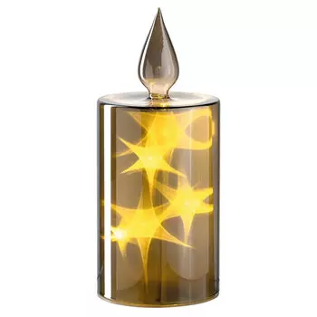 Свеча LED Leonardo Felice 21см, цвет золотой