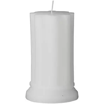 Свеча Lene Bjerre Colinne 12x7,5см, цвет белый