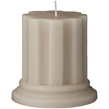 Свеча Lene Bjerre Colinne 9x9,5см, цвет серый