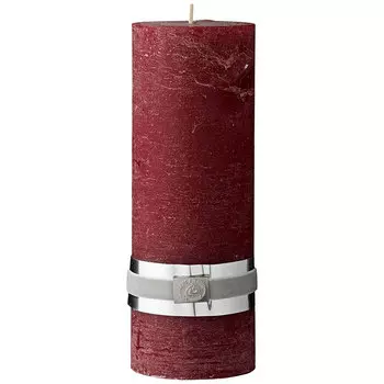 Свеча Lene Bjerre Rustic 20x7,5см, цвет гранатовый