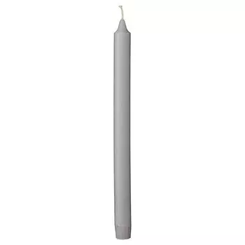 Свеча Lene Bjerre Rustic 28x2см, цвет светло-серый