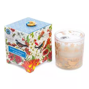 Свеча Michel design works Полевые цветы в стеклянном стакане