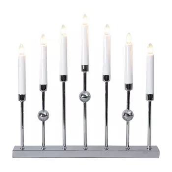 Светильник декоративный Star Trading AB Christmas Gustavo 7 ламп, серебряный