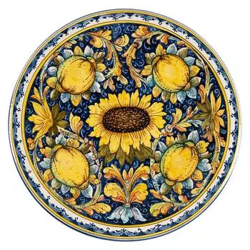 Тарелка 42см Leoncini Подсолнухи