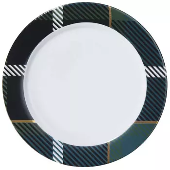 Тарелка Asa Selection Tartan 21см, цвет бирюзовый