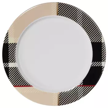 Тарелка Asa Selection Tartan 21см, цвет коричневый