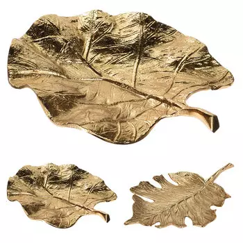 Тарелка декоративная Гарда Декор Лист 24x21x5см