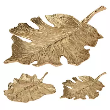 Тарелка декоративная Гарда Декор Лист 34x24x6см