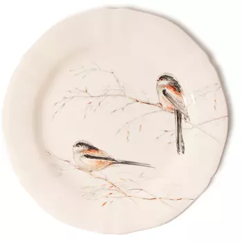 Тарелка десертная Gien Oiseaux Foret Синица