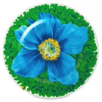 Тарелка десертная Taitu Prati Italiani, цвет голубой