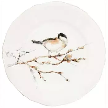 Тарелка для канапе Gien Oiseaux Foret Гаичка