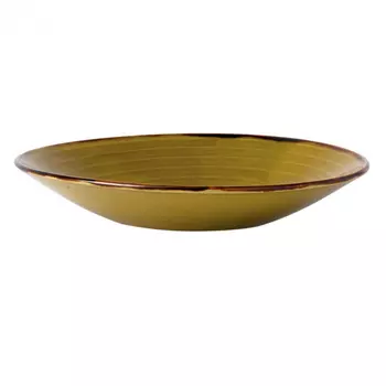 Тарелка глубокая Dudson Harvest 26,7см, цвет оливковый