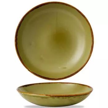 Тарелка глубокая Dudson Harvest, цвет зеленый