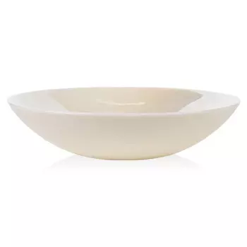 Тарелка глубокая Yalos Metallica слоновая кость с перламутровым эффектом