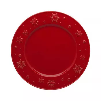 Тарелка обеденная Bordallo Pinheiro Snowflakes