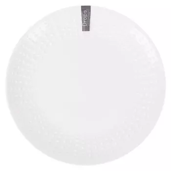 Тарелка обеденная Easy Life Drops white