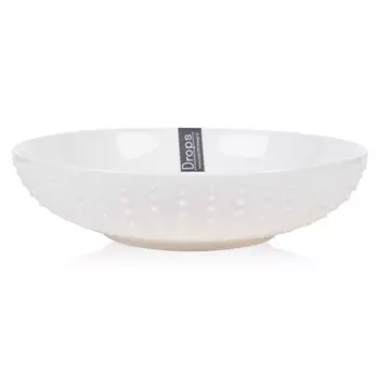 Тарелка суповая Easy Life Drops white