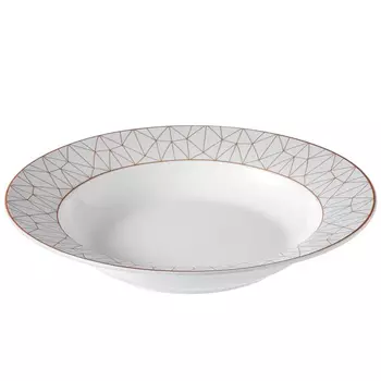 Тарелка суповая Esprado Mosaica White