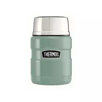 Термос с ложкой Thermos King 470мл, зеленый