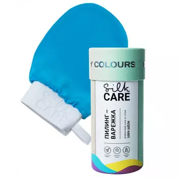 Варежка для пилинга шелковая Silk Care Crazy Colours