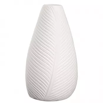 Ваза Asa Selection Leafs 18см, цвет белый