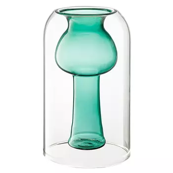 Ваза Bergenson Bjorn Muse 20см, цвет бирюзовый