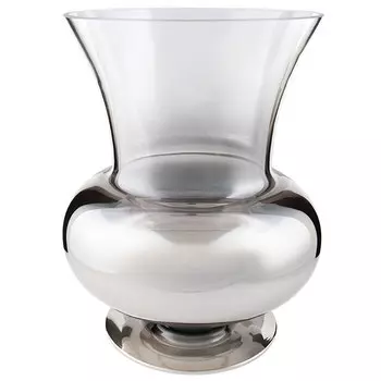 Ваза декоративная Вещицы с серебряным напылением, 26см