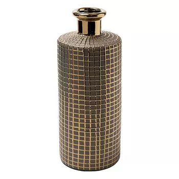 Ваза Гарда Декор керамическая c золотым декором d12x30см