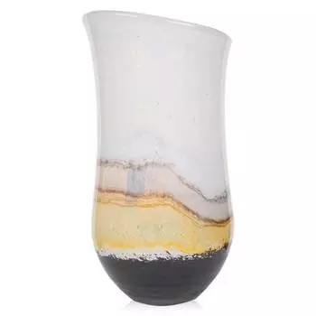 Ваза гутной работы из цветного стекла Zapel Гилюй