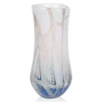 Ваза гутной работы из цветного стекла Zapel Газимур