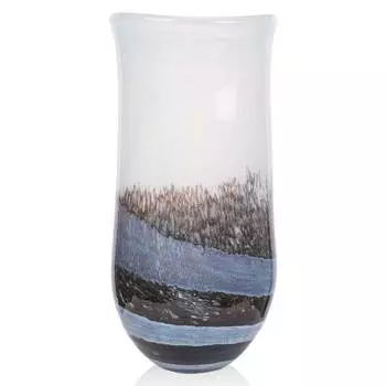 Ваза гутной работы из цветного стекла Zapel Весляна