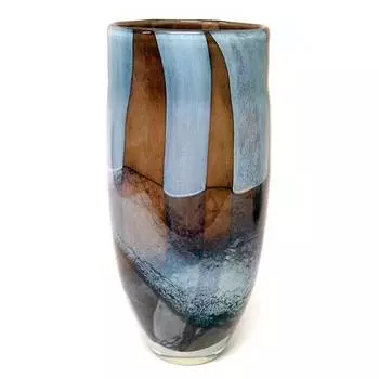 Ваза гутной работы из цветного стекла Zapel Зомбоо