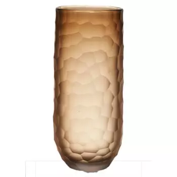 Ваза Hakbijl Glass Cylinder Glass Carved 23см