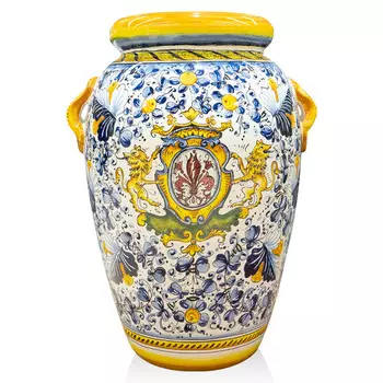 Ваза кафаджоло Leoncini Флорентийские Лилии