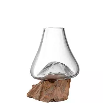 Ваза Leonardo Casolare на деревянной подставке, 21см