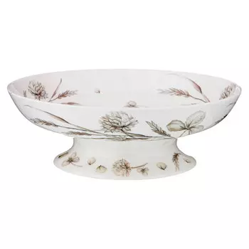 Ваза на ножке Lefard White Flower 21,5x7,5см