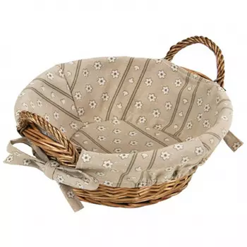 Ваза плетеная с ручками Kesper 27 см, светлое дерево