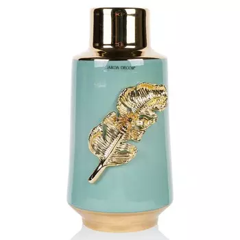 Ваза с золотым цветком Garda Decor 13x14x28см