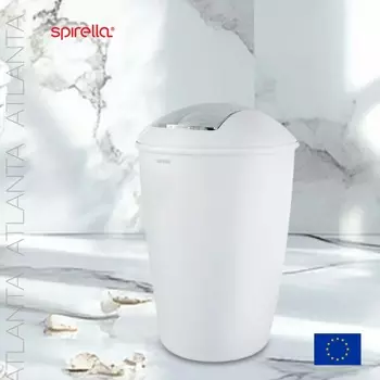 Ведро для мусора Spirella Atlanta 5л, цвет белый