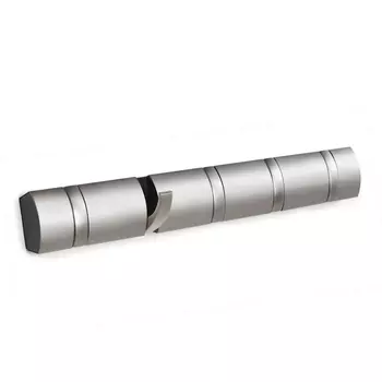 Вешалка настенная горизонтальная flip 5 крючков никель