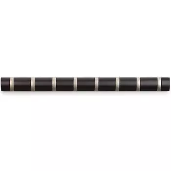 Вешалка настенная горизонтальная Flip 8 крючков эспрессо