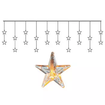 Занавес со звездами Star Trading AB Christmas 180x40см