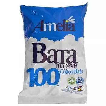 амелия шарики ватные 100 (70 г)