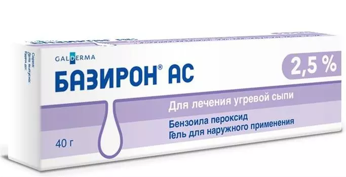 базирон ас гель 2,5% 40 г