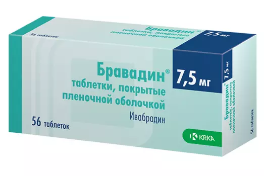 бравадин 7,5 мг 56 табл