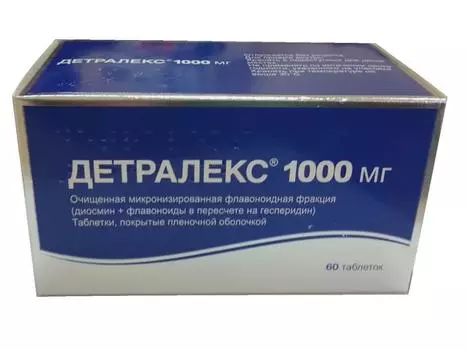 детралекс таблетки 1000 мг 60 шт