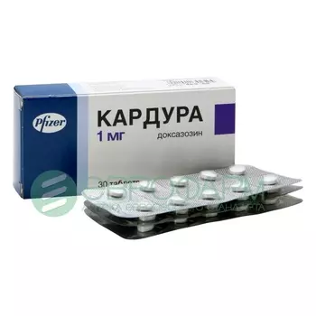 кардура 1мг 30 таблетки