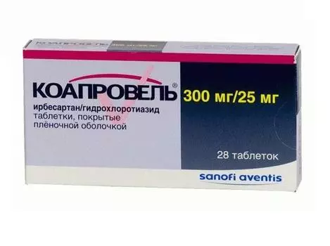 коапровель 300 мг плюс 25 мг 28 табл